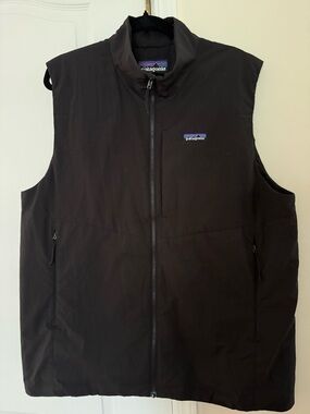 Patagonia Black Sleeveless Zip-Front Vest
